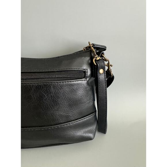 Stone Mountain Convertible Cross Body Hand Bag Black 6x9 inches - Picture 6 of 11